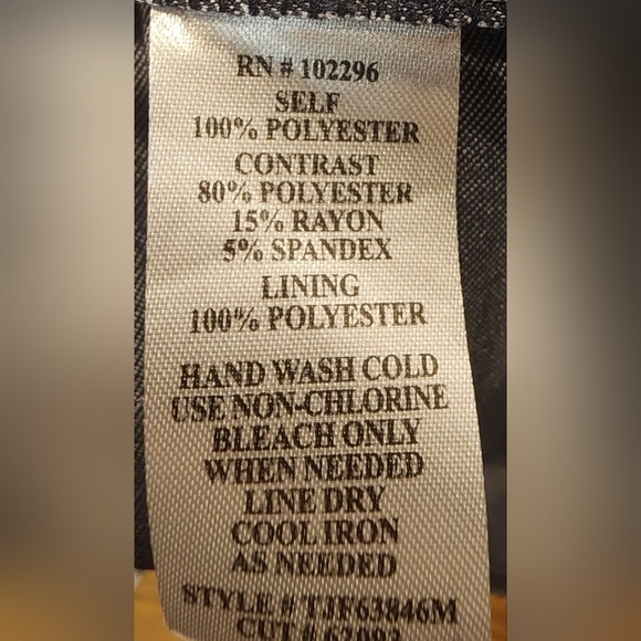 Connected Apparel 6 Midi Dress Denim Bottom Business Causal - Picture 5 of 6